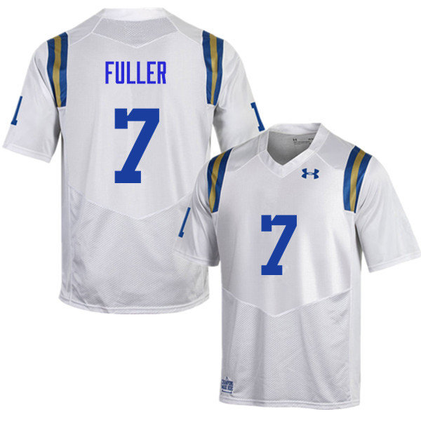 Men #7 Devin Fuller UCLA Bruins Under Armour College Football Jerseys Sale-White